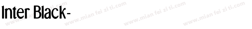 lnter Black字体转换
